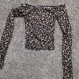 Wild Fable Animal Print Long Sleeve Top